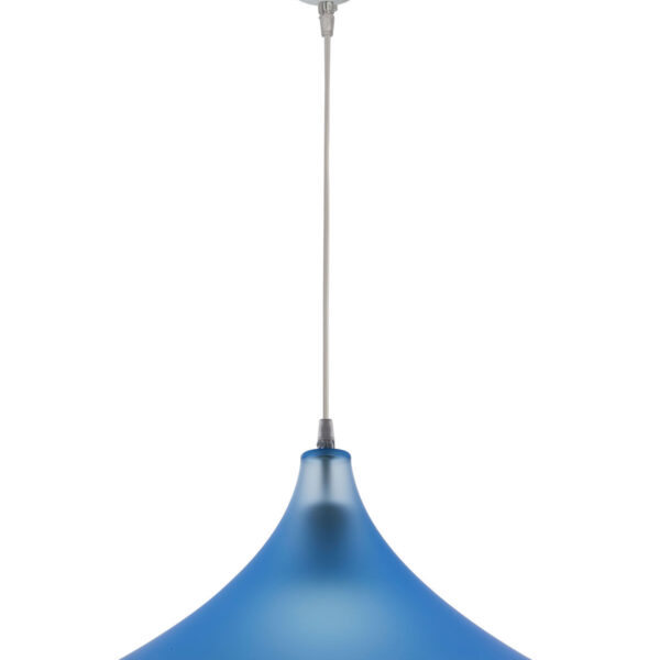 Φωτιστικό μονόφωτο Plexiglass μπλε σατινέ Ε27 Φ40