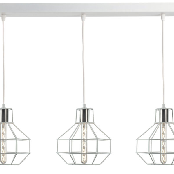 Φωτιστικό Πολύφωτο 3φ Μέταλλο λευκό Ε27