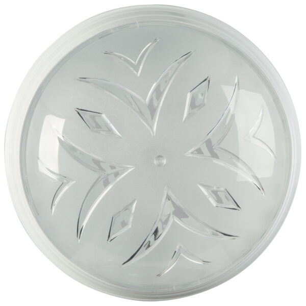 Πλαφονιέρα polycarbonate στρογγυλή λευκή Ε27 Φ24