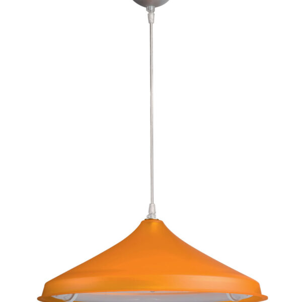 Φωτιστικό φθορίου Led plexiglass πορτοκαλί σατινέ 32w