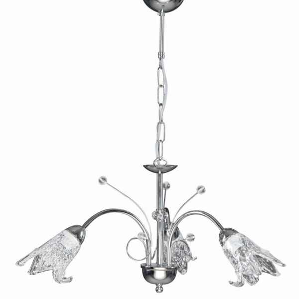 Φωτιστικό Πολύφωτο 3φ Μέταλλο χρώμιο/Γυαλί Ε14