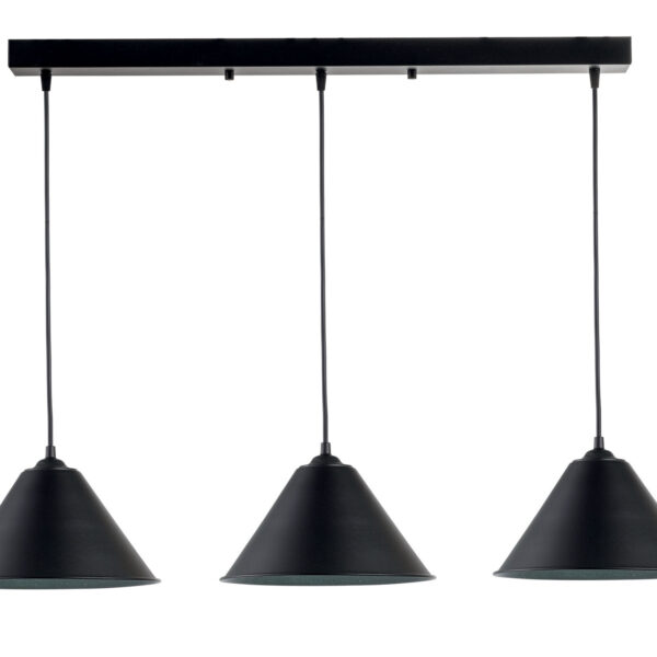 Φωτιστικό Πολύφωτο 3φ Αλουμίνιο μαύρο Ε27