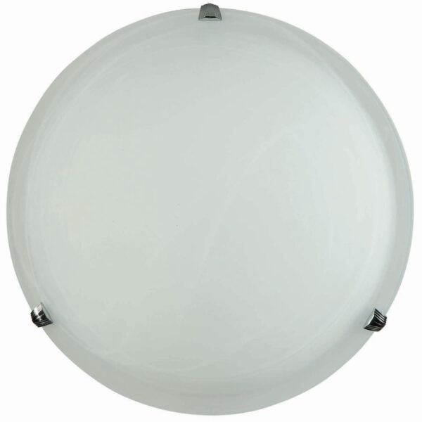 Φωτιστικό Πλαφονιέρα Γυαλί λευκό 2xΕ27 Φ40