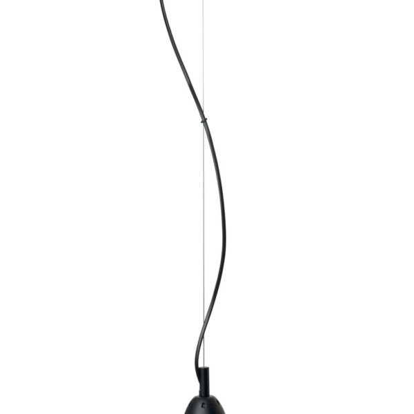 Φωτιστικό μονόφωτο Plexiglass  μαύρο/ασημί Ε27 Φ40