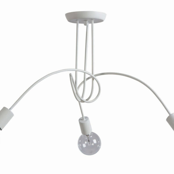 Φωτιστικό Πολύφωτο 3φ Μέταλλο λευκό Ε27