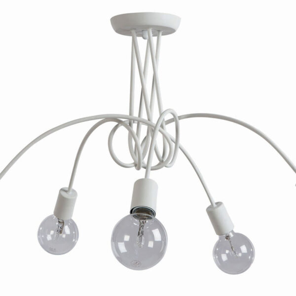 Φωτιστικό Πολύφωτο 5φ Μέταλλο λευκό Ε27