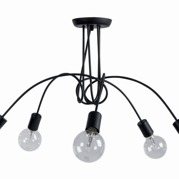 Φωτιστικό Πολύφωτο 5φ Μέταλλο μαύρο Ε27