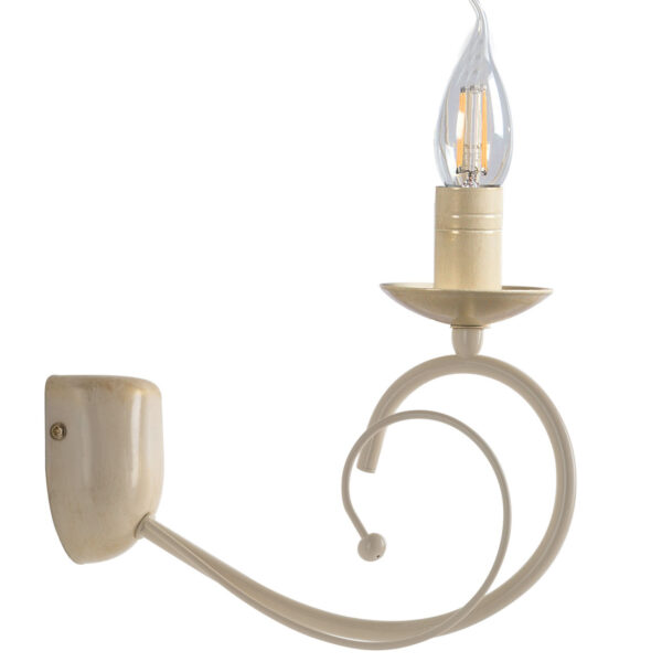 Απλίκα Μέταλλο κρεμ/πατ. χρυσή Ε14