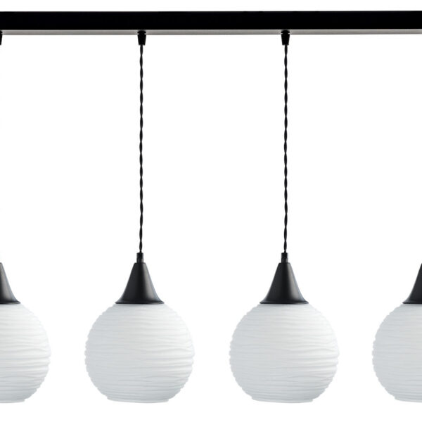 Φωτιστικό Πολύφωτο 4φ Μέταλλο/Γυαλί Ε27