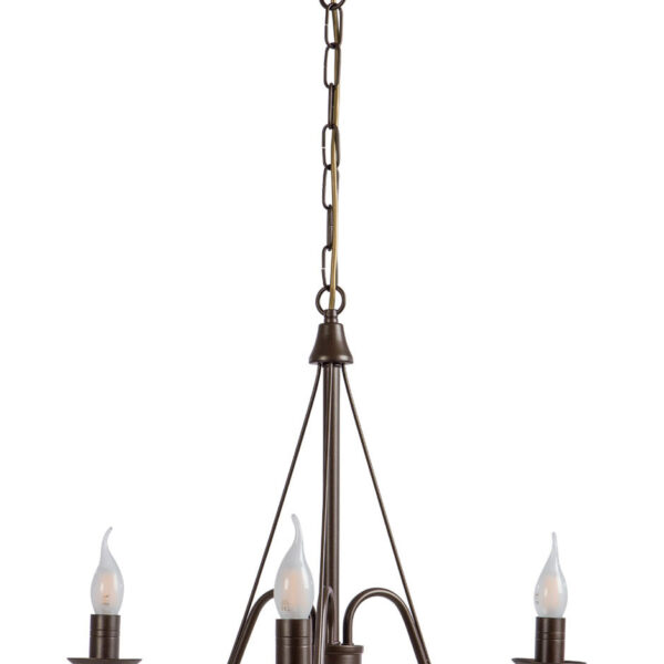 Φωτιστικό Πολύφωτο 3φ Μέταλλο καφέ Ε14