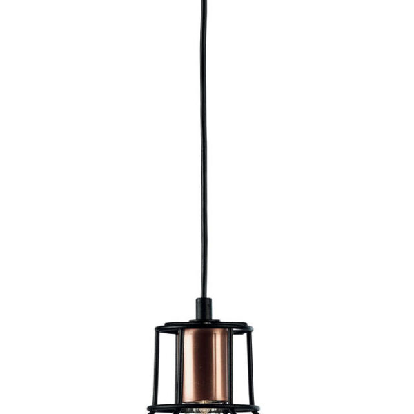 Φωτιστικό μονόφωτο μέταλλο μαύρο Ε27 Φ26