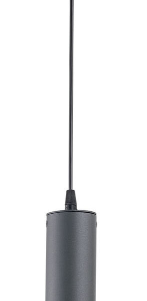 Φωτιστικό μονόφωτο αλουμίνιο στρογγυλό γραφίτης GU10 Φ6