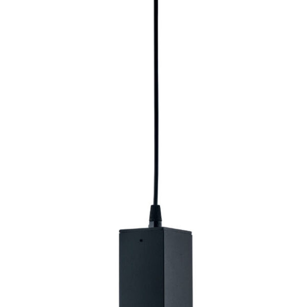 Φωτιστικό μονόφωτο αλουμίνιο τετράγωνο μαύρο GU10 Φ6