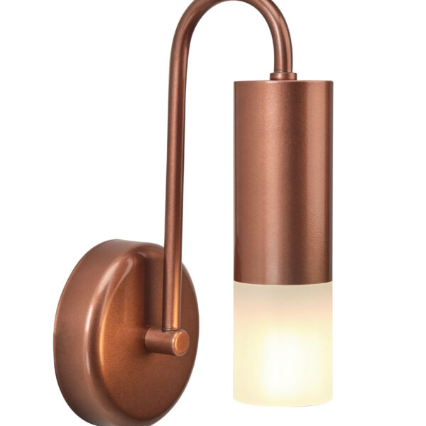 Απλίκα 1φ αλουμίνιο/plexi Φ5 G9