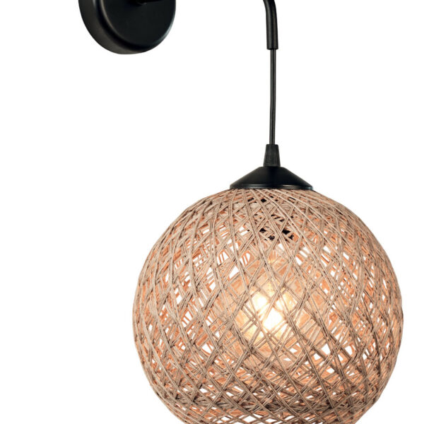 Απλίκα μπάλα σχοινί natural Φ20 Ε27