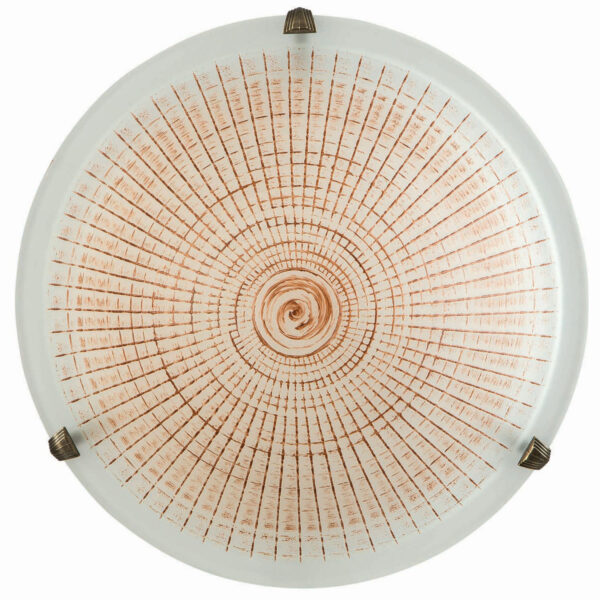 Φωτιστικό Πλαφονιέρα Γυαλί καφέ Ε27 Φ30