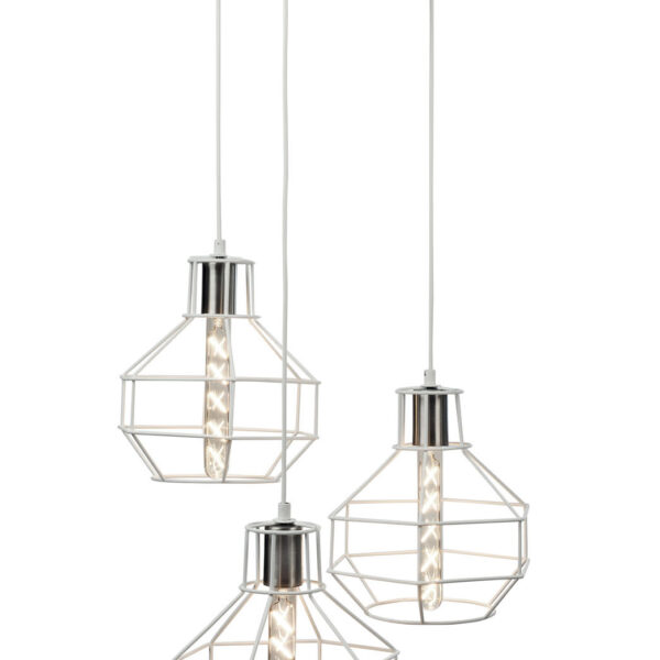 Φωτιστικό Πολύφωτο 3φ Μέταλλο λευκό Ε27