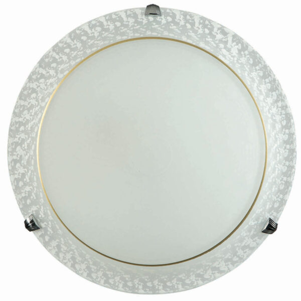 Φωτιστικό Πλαφονιέρα Γυαλί λευκό 2xΕ27 Φ40