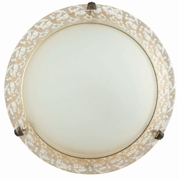 Φωτιστικό Πλαφονιέρα Γυαλί μελί Ε27 Φ30