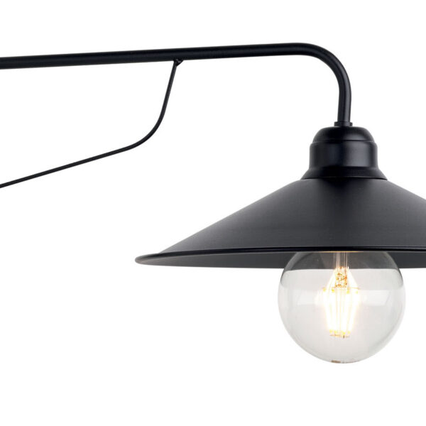 Απλίκα μεταλλική μαύρη Ε27