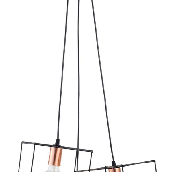 Φωτιστικό Πολύφωτο 3φ Μέταλλο μαύρο Ε27