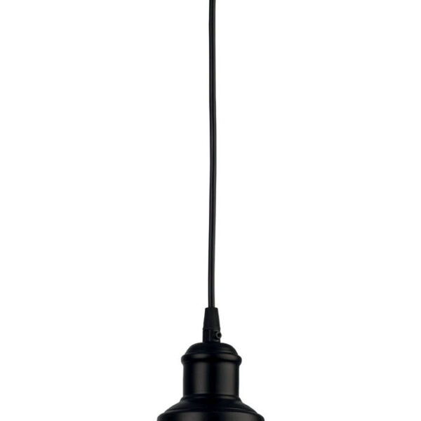 Φωτιστικό μονόφωτο αλουμίνιο μαύρο Ε27 Φ31