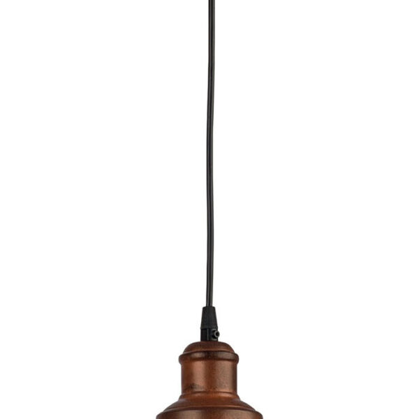 Φωτιστικό μονόφωτο αλουμίνιο χαλκός/πατίνα μαύρη Ε27 Φ31