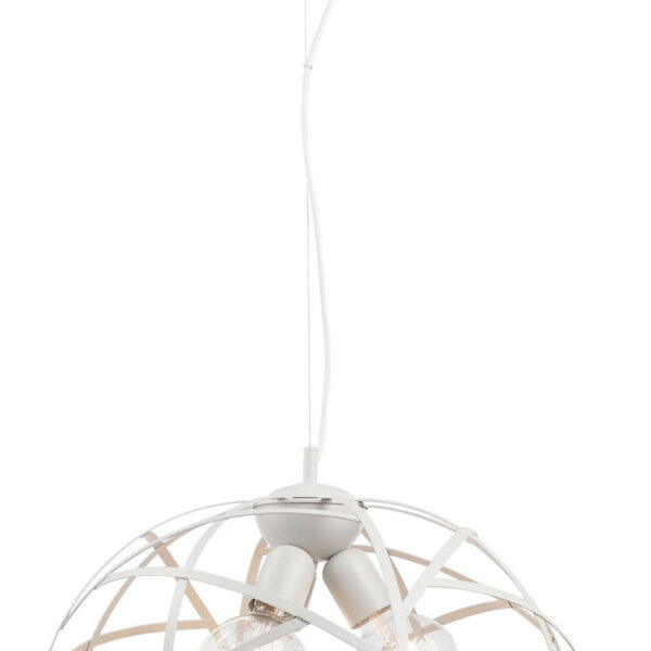 Φωτιστικό πλέγμα μέταλλο λευκό Ε27 Φ50 3φ