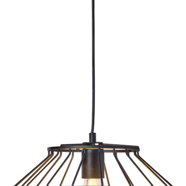 Φωτιστικό μονόφωτο μέταλλο/ρατάν Ε27 Φ30