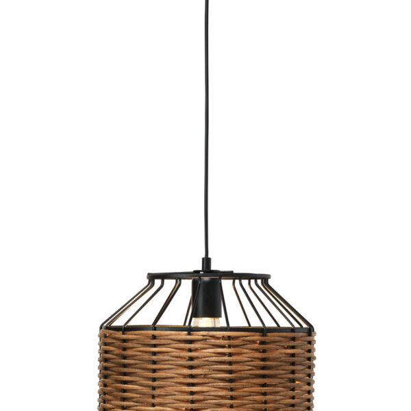 Φωτιστικό μονόφωτο μέταλλο/ρατάν Ε27 Φ30