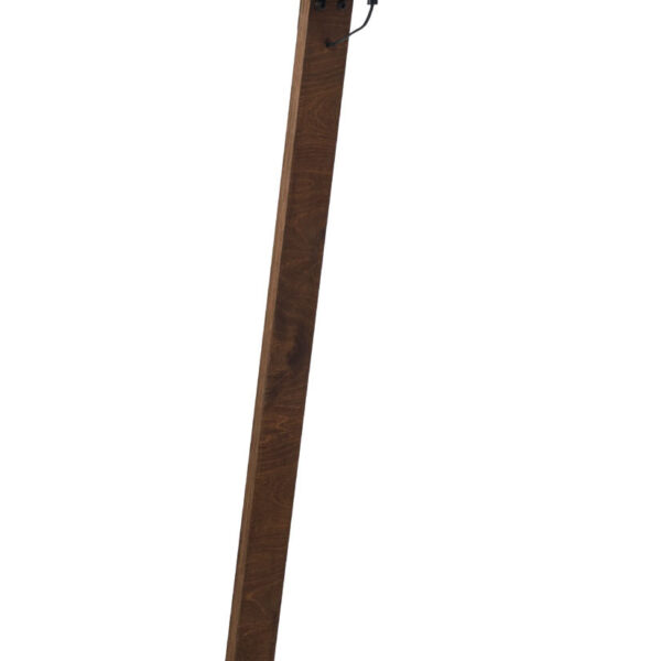 Φωτιστικό δαπέδου ξύλο/αμπαζούρ μπεζ Ε27