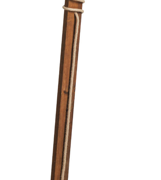 Φωτιστικό δαπέδου ξύλο/σχοινί  Ε27