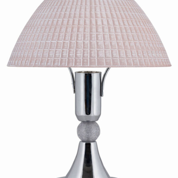 Φωτιστικό Πορτατίφ μέταλλο νικελ /γυαλί λευκό  Ε14