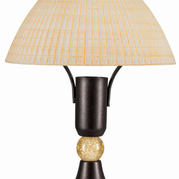 Φωτιστικό Πορτατίφ μέταλλο σκουριά/γυαλί κφε Ε14