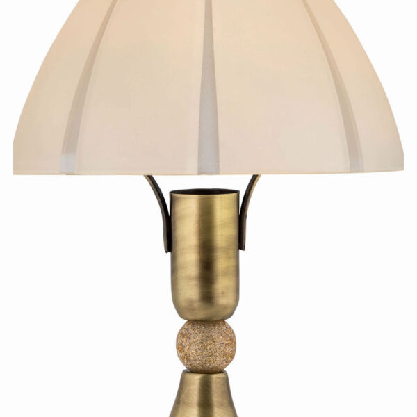 Φωτιστικό Πορτατίφ μέταλλο μπρονζέ/γυαλί μελί Ε14