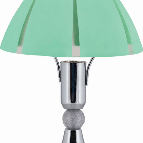 Φωτιστικό Πορτατίφ μέταλλο νίκελ/γυαλί βεραμάν Ε14