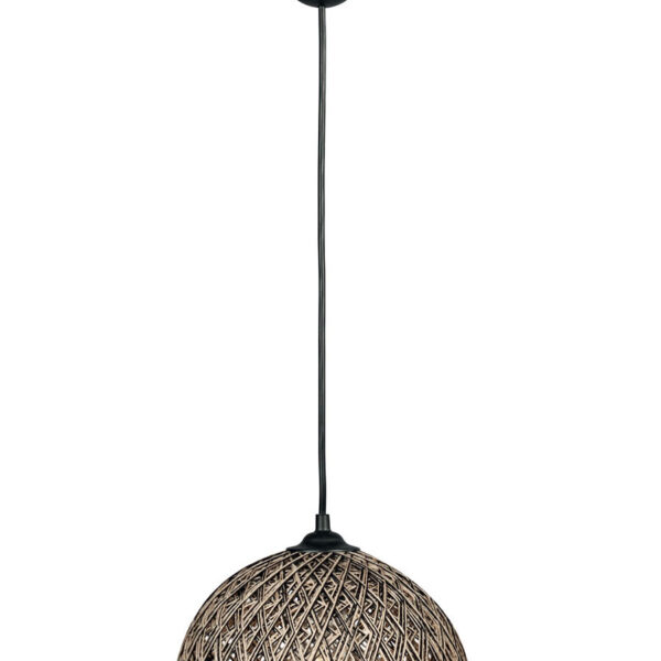 Φωτιστικό μονόφωτο μπάλα σχοινί Ε27 Φ20