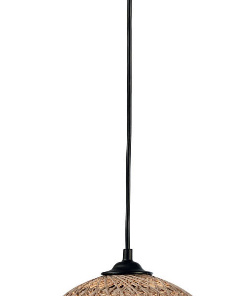 Φωτιστικό μονόφωτο μπάλα σχοινί Ε27 Φ20