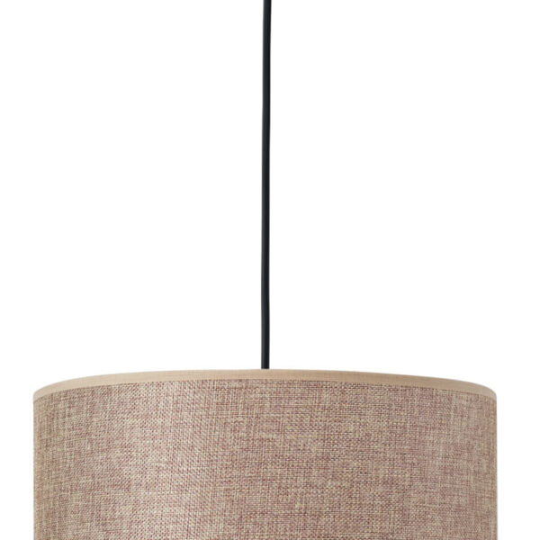 Φωτιστικό μονόφωτο αμπαζούρ μόκα Ε27 Φ40