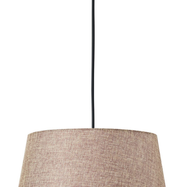 Φωτιστικό μονόφωτο αμπαζούρ μόκα Ε27 Φ30