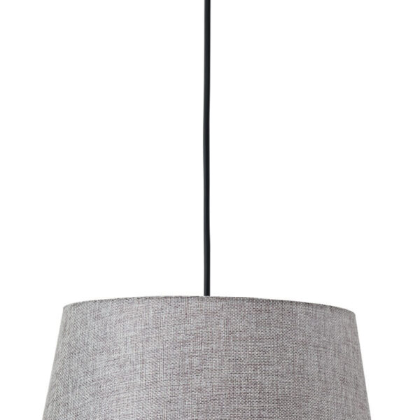 Φωτιστικό μονόφωτο αμπαζούρ γκρι Ε27 Φ30