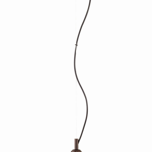 Φωτιστικό μονόφωτο γυαλί καφέ Ε27 Φ45