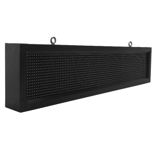 Αδιάβροχη Κυλιόμενη Επιγραφή SMD LED 230V USB & WiFi Λευκή Μονής Όψης 100x20cm GloboStar 90250