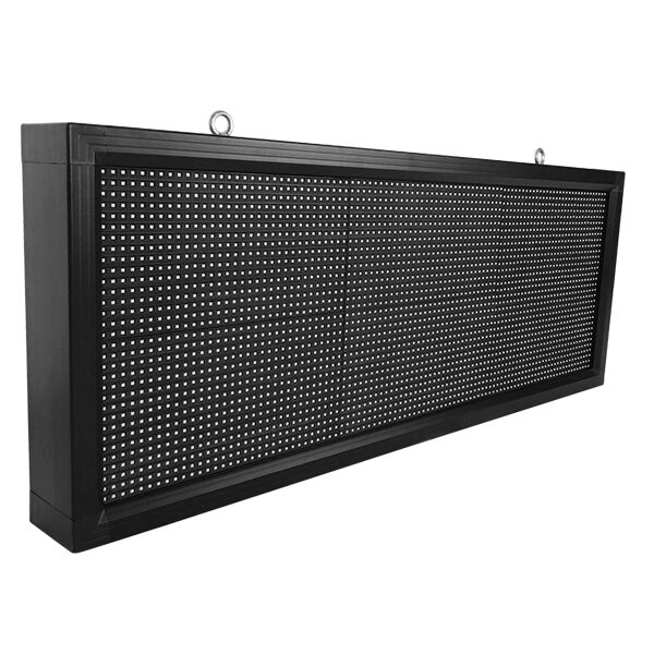 Αδιάβροχη Κυλιόμενη Επιγραφή SMD LED 230V USB & WiFi Πορτοκαλί Μονής Όψης 104x40cm GloboStar 90274