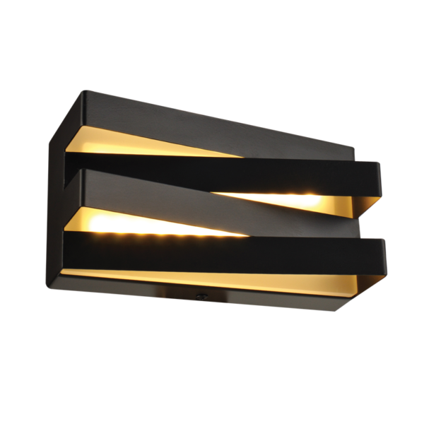 ^ΕΠΙΤΟΙΧΟ Φ/Σ LED 12W 3000K 960LM ΜΑΥΡΟ ΜΕΤ/ΚΟ 20X11X9CM MILANO