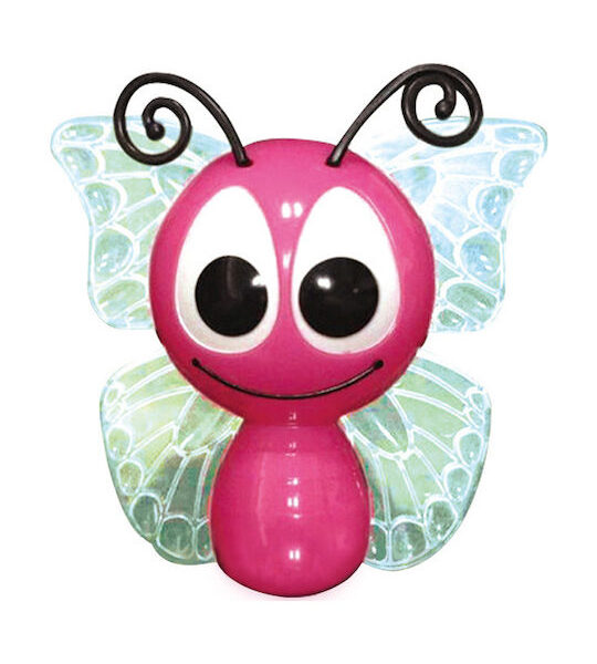 Aca Φωτάκι Νυκτός LED Πεταλούδα Ροζ με Αισθητήρα